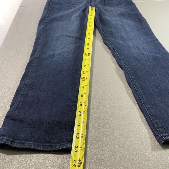 Vintage ROCK & REPUBLIC Jeans Straight Studded Pockets Denim Dark Womens 4 Blue - Picture 6 of 10